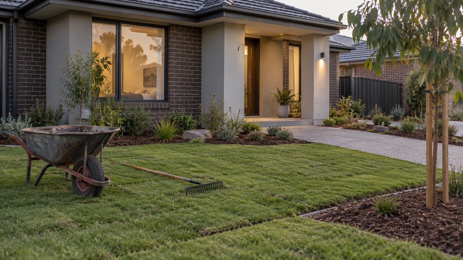 landscaping in Mickleham