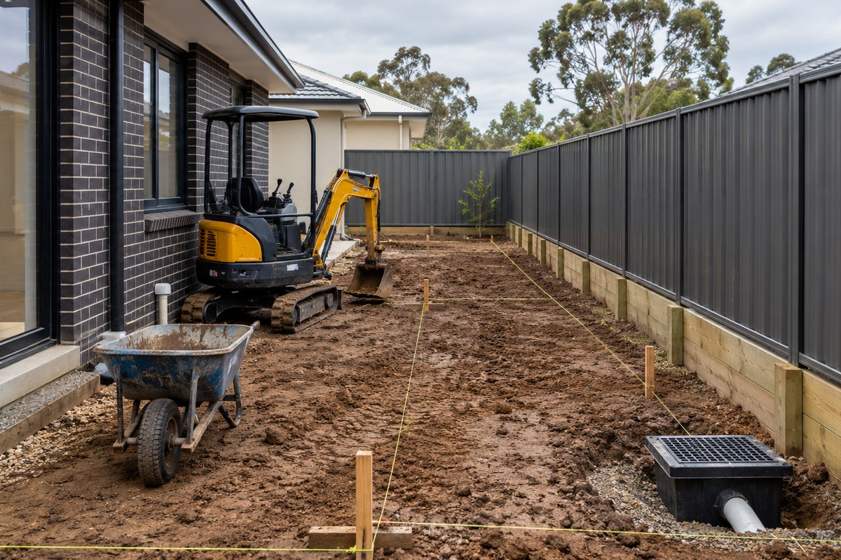 Illustrative photo for Paving and exposed aggregate paths